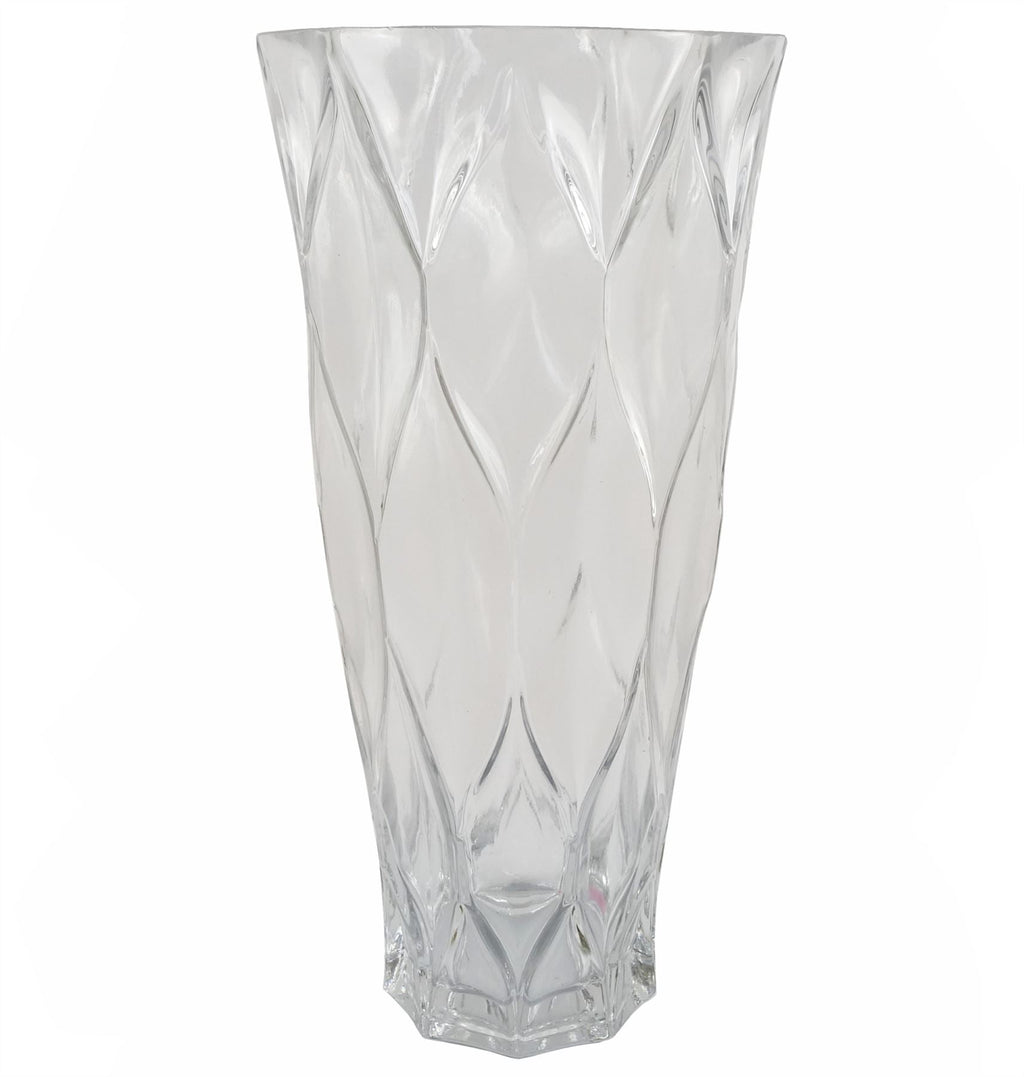 80cm Artificial Orange Chrysanthemum Foliage and Glass Vase