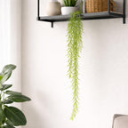 100cm Artificial Trailing Rhipsalis Hanging Plant Light Green Tips