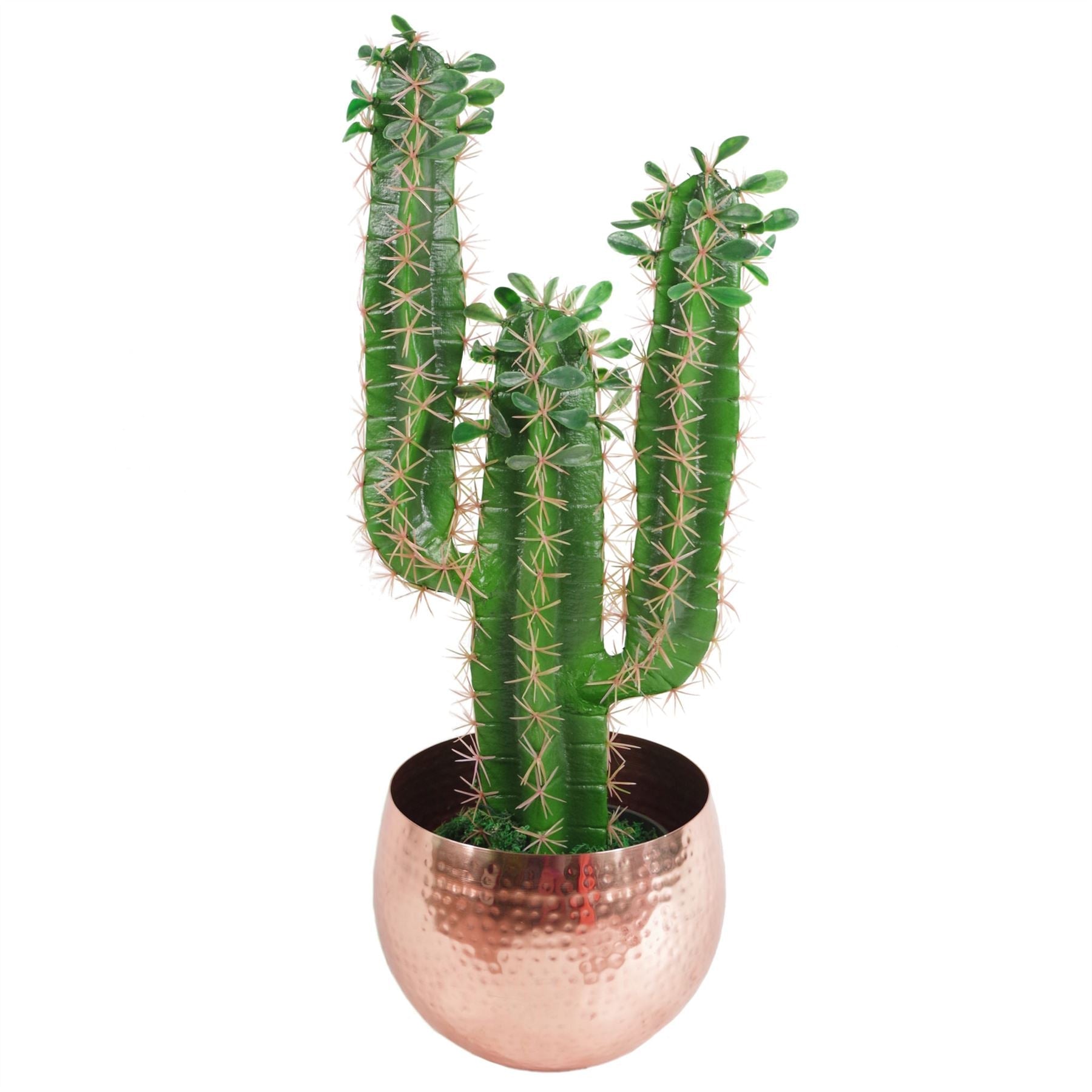 Leaf Large Planter 22 x 18cm Hammered Copper Colour Straight Edge