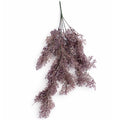 80cm Artificial Dusky Purple Coral Fern Trailing Plant Hanging Foliage
