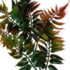 50cm Artificial Fern Spray Stem Autumn Orange