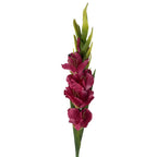 115cm Artificial Pink Gladioli Stem