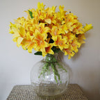 Artificial 60cm Lily Stem Yellow