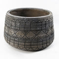 x 37cm Large Grey Gliese Embossed Planter 22cm