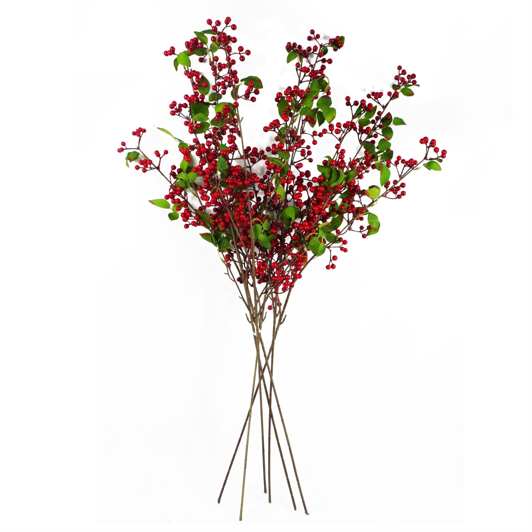 Artificial Red Christmas Berry Spray 80cm