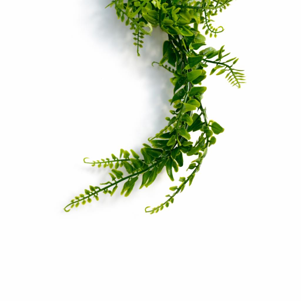 75cm Artificial Trailing Fern Bush Hanging Faux Greenery Plant
