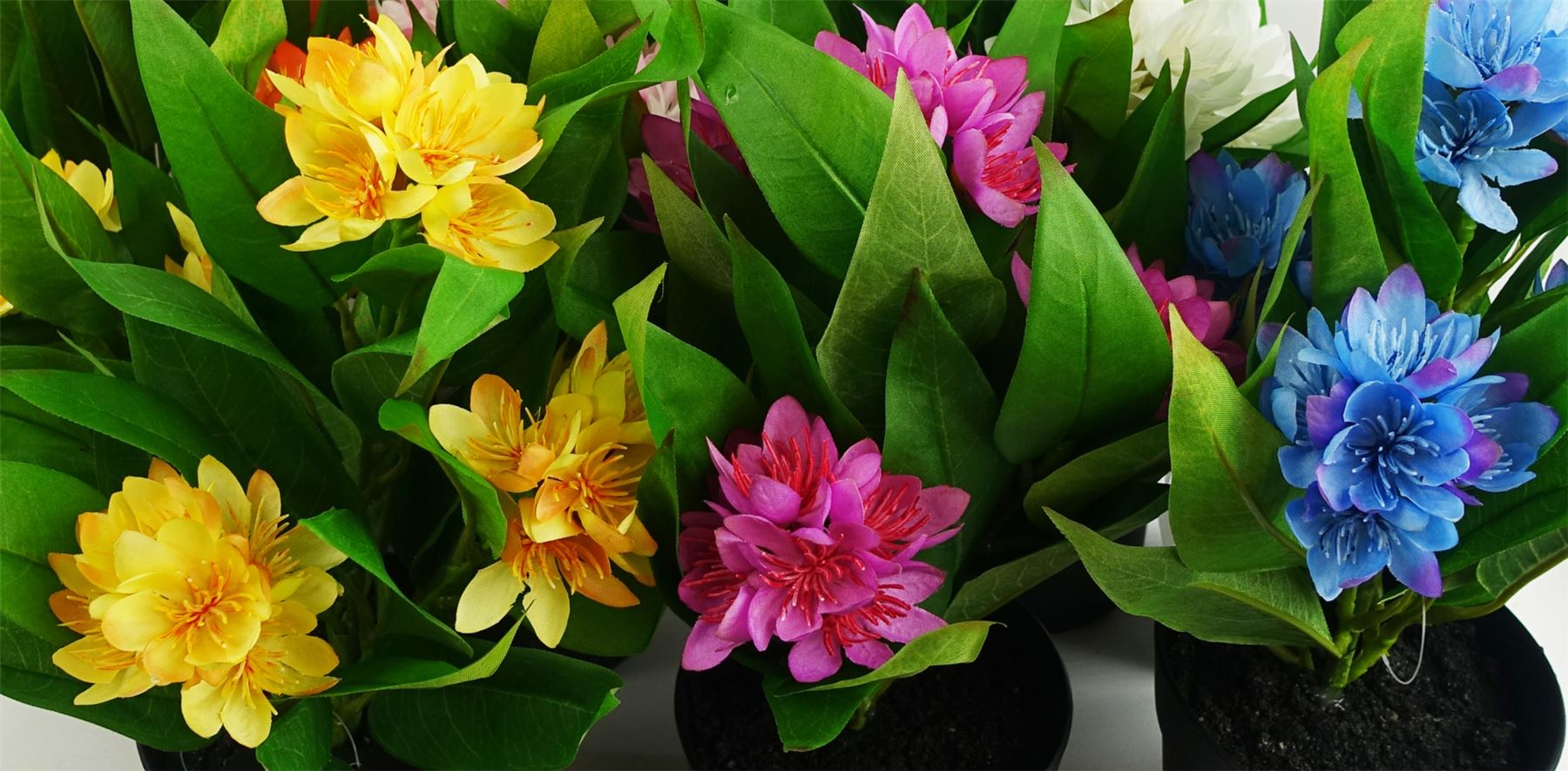 18cm Artificial Freesia Plant Yellow Flowering