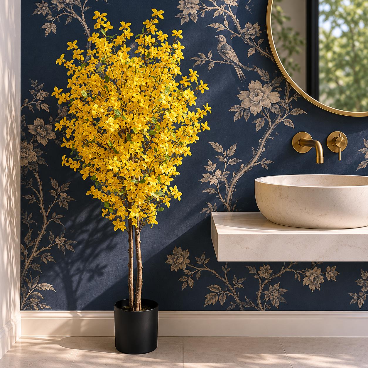 120cm Artificial Forsythia Tree