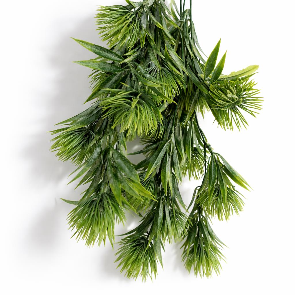 75cm Artificial Green Thistle Trailing Hanging Plant Faux Floral