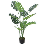 Luxury Monstera Plant Black Pot 120cm Artificial