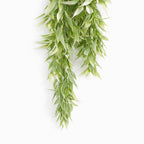 80cm Artificial Italian Ruscus Hanging Plant with Foliage Light Green