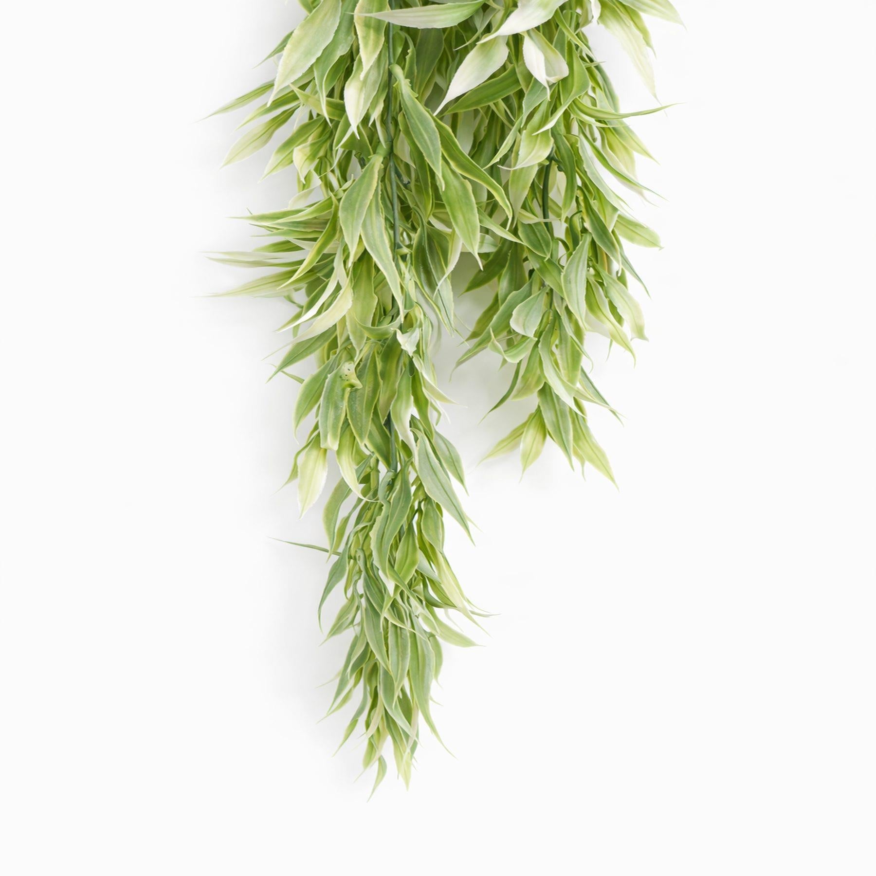 80cm Artificial Italian Ruscus Hanging Plant with Foliage Light Green