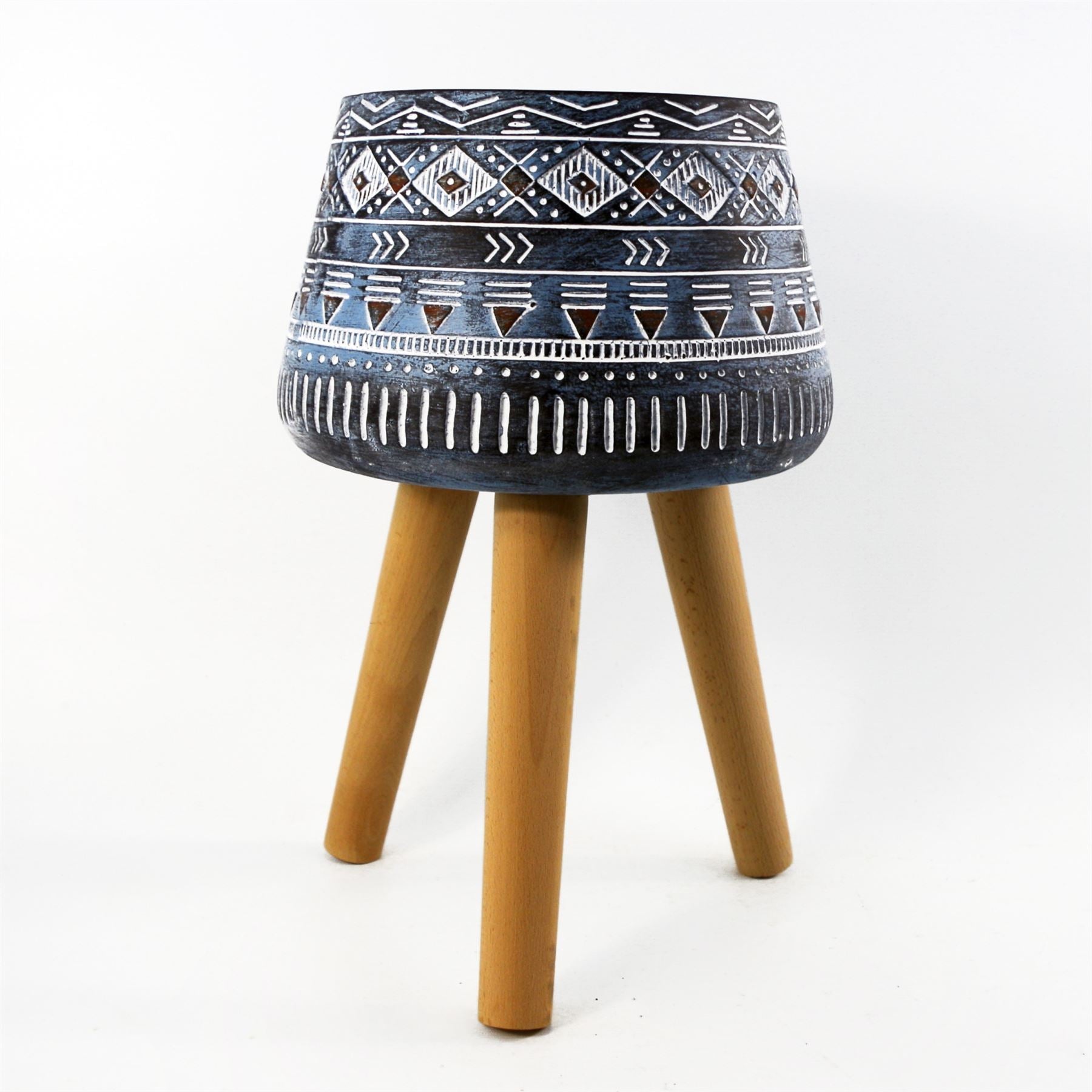 44cm x 26cm Aztec Blue Composite Large Planter