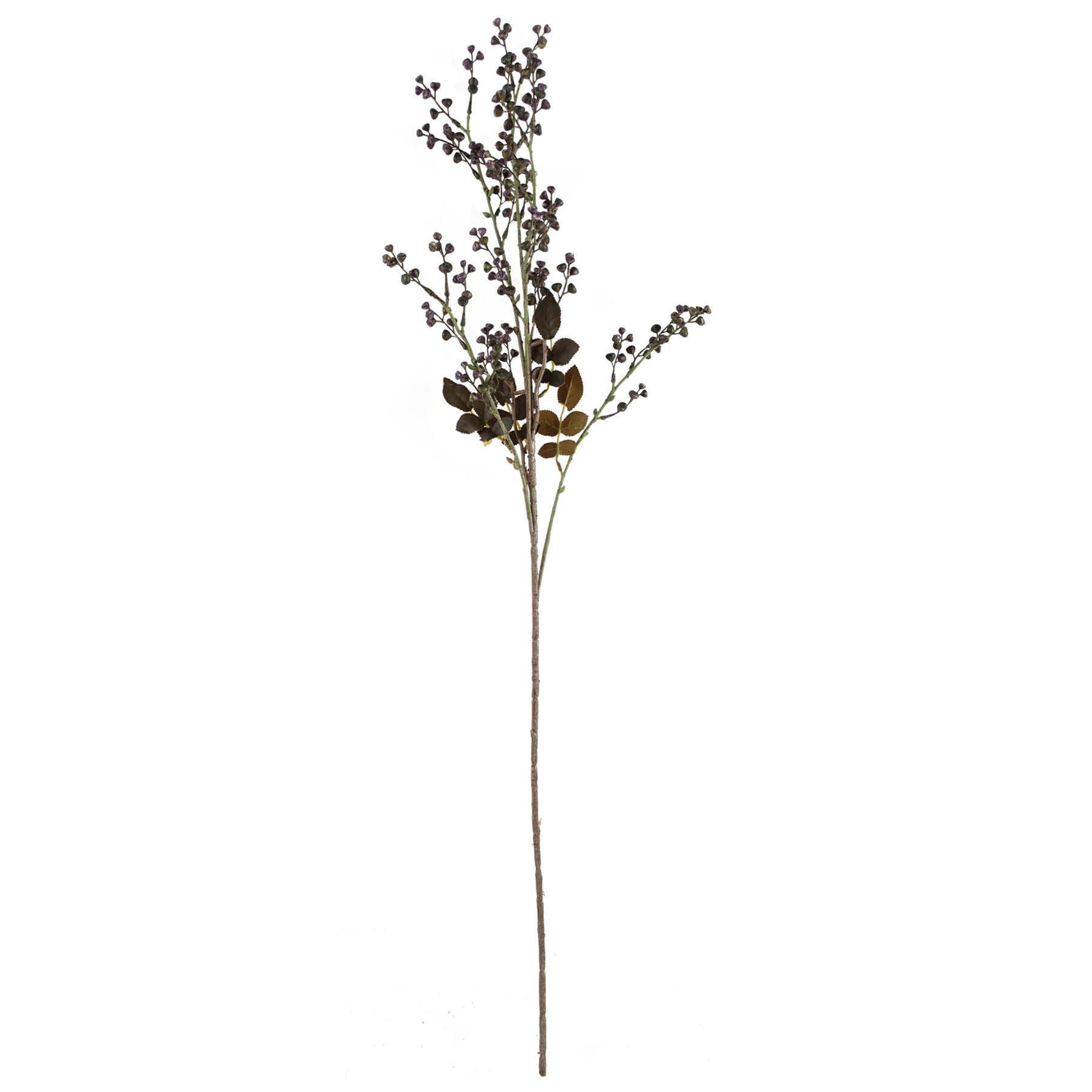 100cm Pink Artificial Blossom and Berries Glass Vase