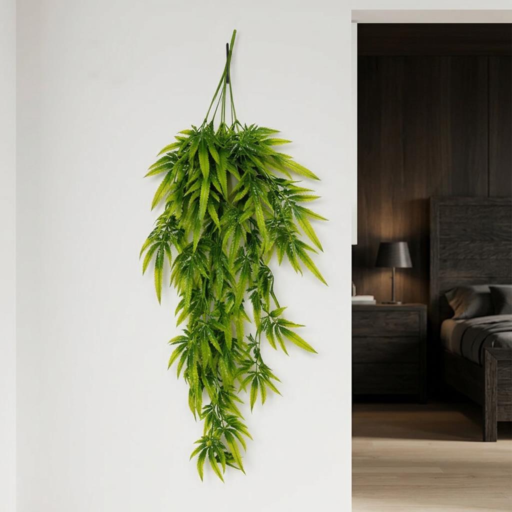 70cm Artificial Trailing Fern Leaf Plant Hanging Faux Greenery