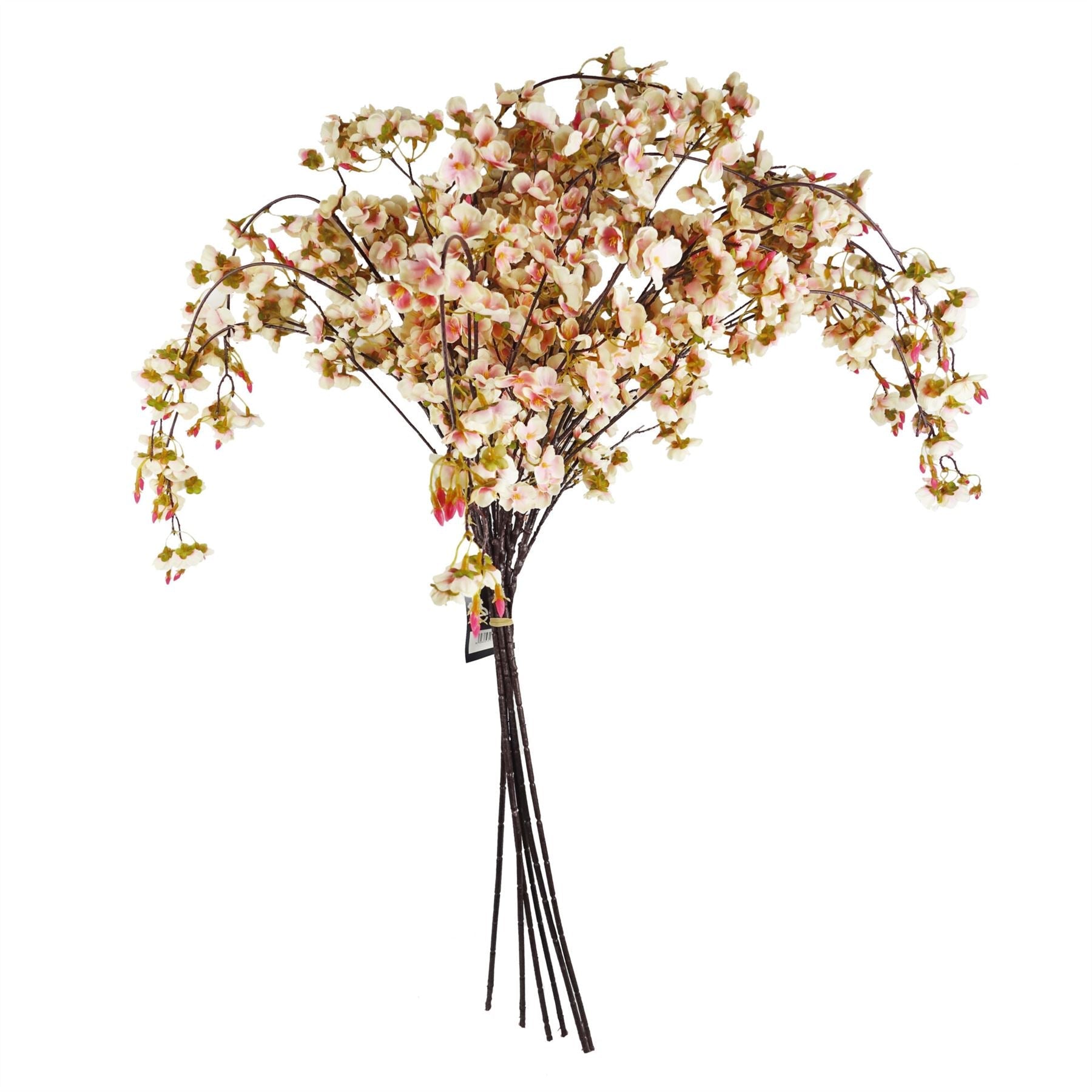 110cm Natural Pink Trailing Cherry Blossom Stem Artificial