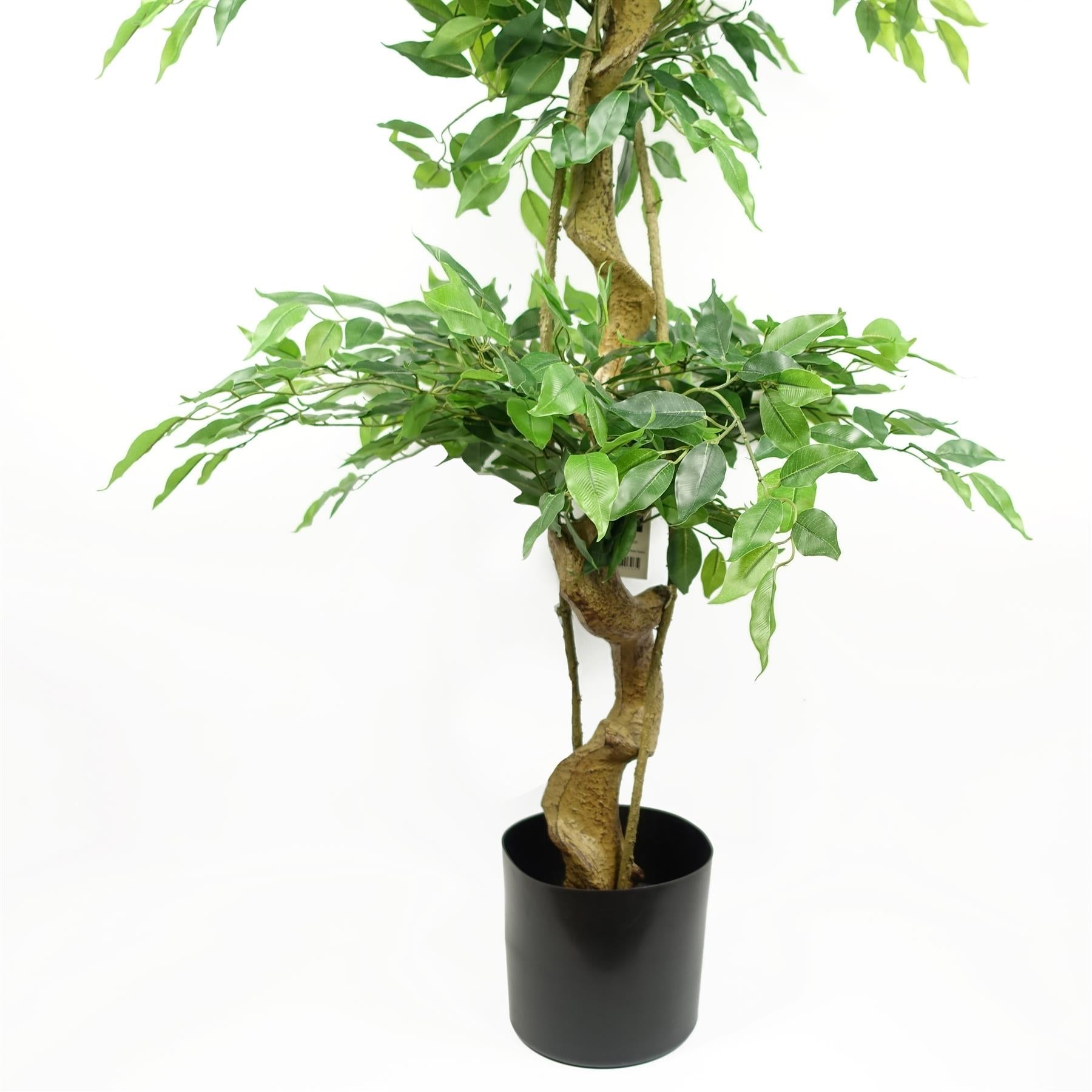 Artificial 180cm Twisted Fruticosa Ficus Tree Triple Ball Topiary
