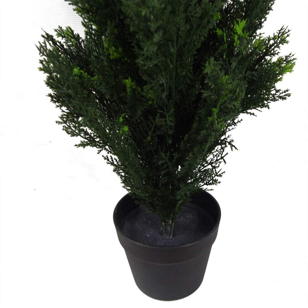 90cm Artificial Outdoor Cedar Cypress Topiary UV Resistant
