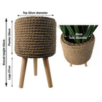 53cm x 32cm Seagrass Style Composite Large Planter
