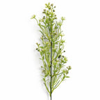 48cm Artificial Wild Berry Blossom Spray Stem Faux Green Floral Filler