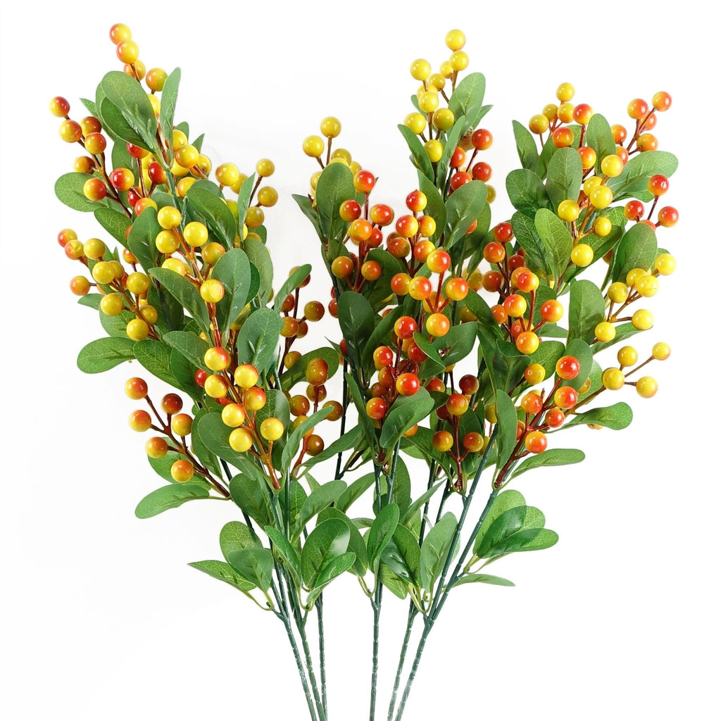 70cm Artificial Orange Berry Spray