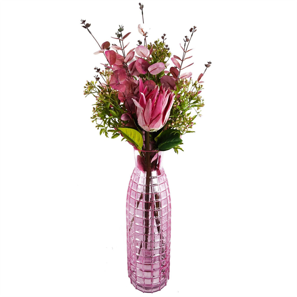 65cm Artificial Protea Sugarbush Flower Stem Pink