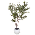 200cm XXL Artificial Olive Tree with Decorative Planter