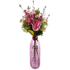80cm Artificial Pink Eucalyptus Foliage Stem
