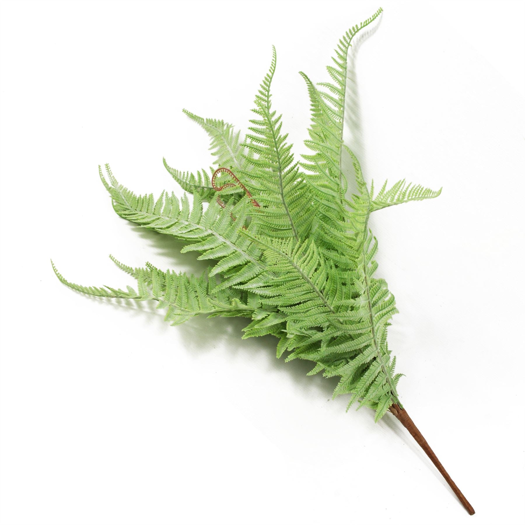 60cm Artificial Bushy Dixie Wood Fern Light Green Plant