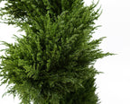 120cm Pair of Premium Artificial Cypress Spiral Topiary