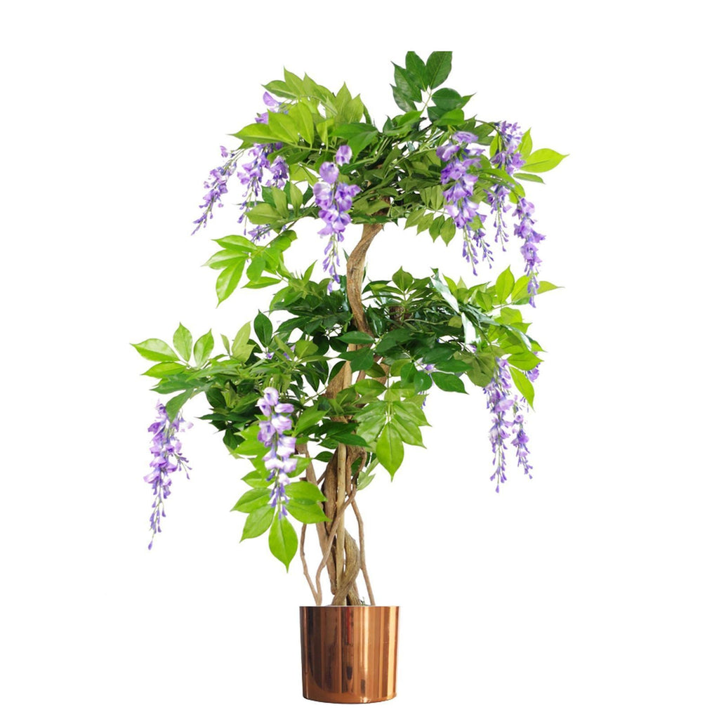 Leaf Planter Plant Pot with Polished Copper Finish 20 x 18cm
