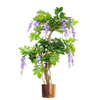 Leaf Planter Plant Pot with Polished Copper Finish 20 x 18cm
