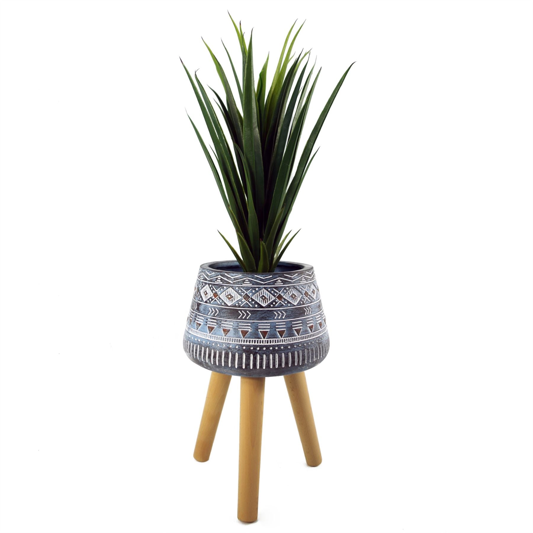 44cm x 26cm Aztec Blue Composite Large Planter