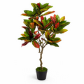 130cm Artificial Codiaeum Multicoloured House Plant