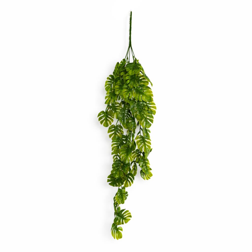 70cm Artificial Hanging Mini Monstera Leaf Plant