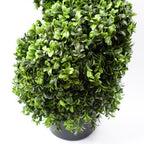 Artificial 120cm Pair of Spiral Buxus Tree UV Resistant Outdoor