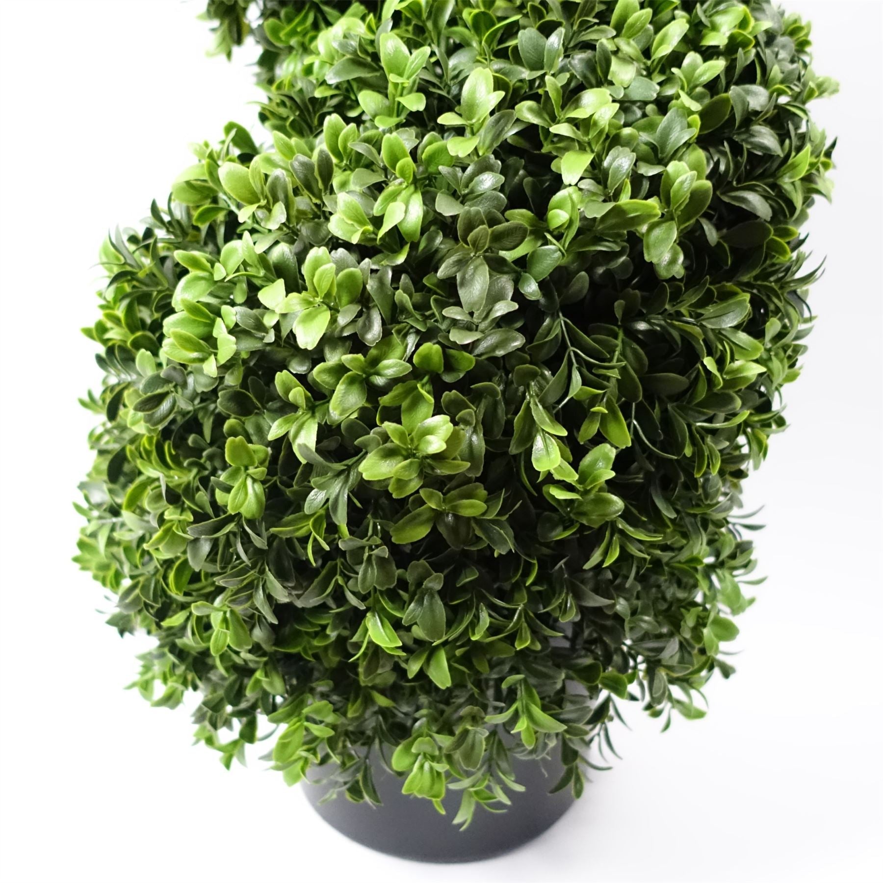 Artificial 120cm Pair of Spiral Buxus Tree UV Resistant Outdoor