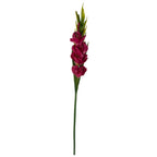 115cm Artificial Pink Gladioli Stem
