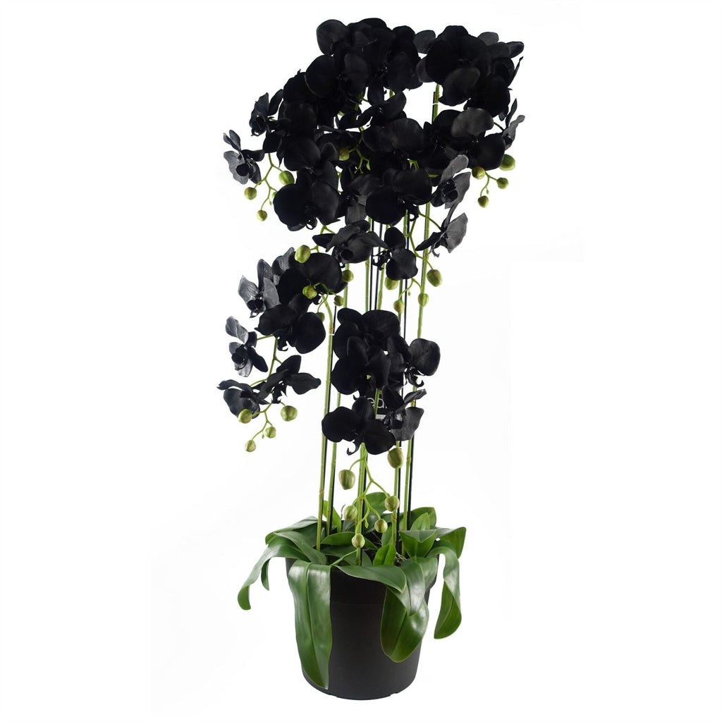 110cm Artificial Black Orchid Plant Artifcial 41 REAL TOUCH flowers