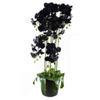 110cm Artificial Black Orchid Plant Artifcial 41 REAL TOUCH flowers