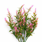 34cm Artificial Pink Heather Stem Plant