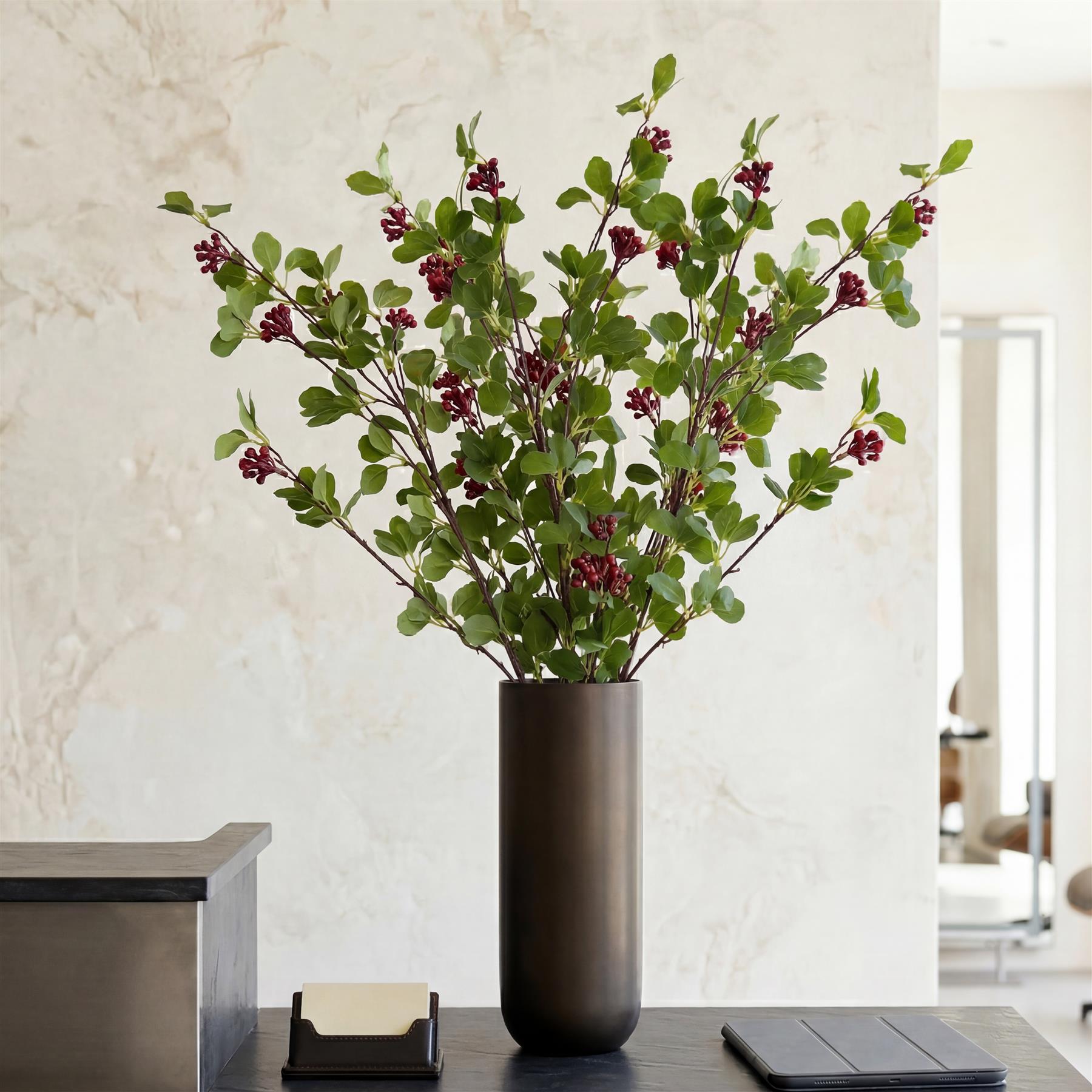 90cm Artificial Berry Foliage Spray Stem