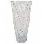 90cm Artificial Purple Chrysanthemum and Ferns Glass Vase