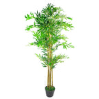 150cm Natural Look Artificial Bamboo Plants Trees with Copper Planter