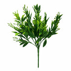 32cm Artificial Green Foliage Spray Stem Faux Leafy Greenery