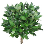 90cm Twist Natural Trunk Artificial Topiary Bay Laurel Ball Tree