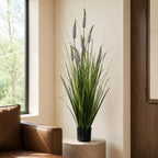 125cm Artificial Lavender Grass with Pot