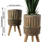 x 21.5cm Zandi Roman Composite Large Planter 40cm