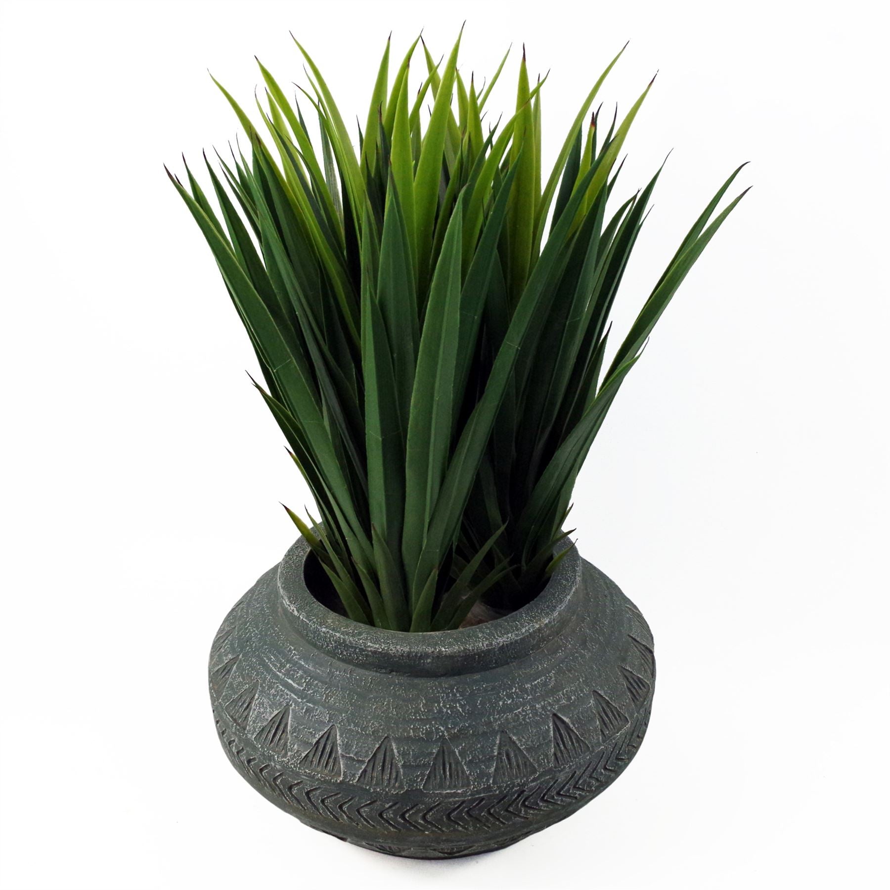 x 40cm Large Grey Gliese Triangle Planter 21cm