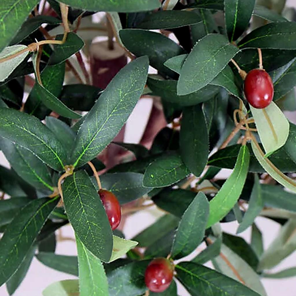 90cm Artificial Olive Bay Style Topiary Fruit Tree